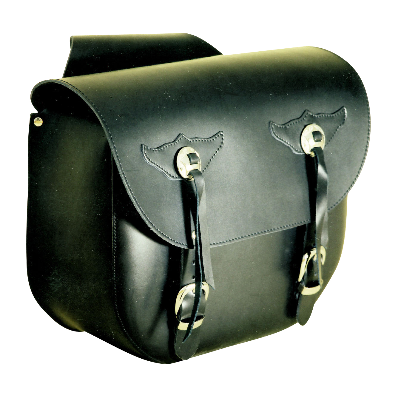 CLASSIC Satteltaschen - Schwarze Motorrad Satteltaschen mit Sattelbefestigung